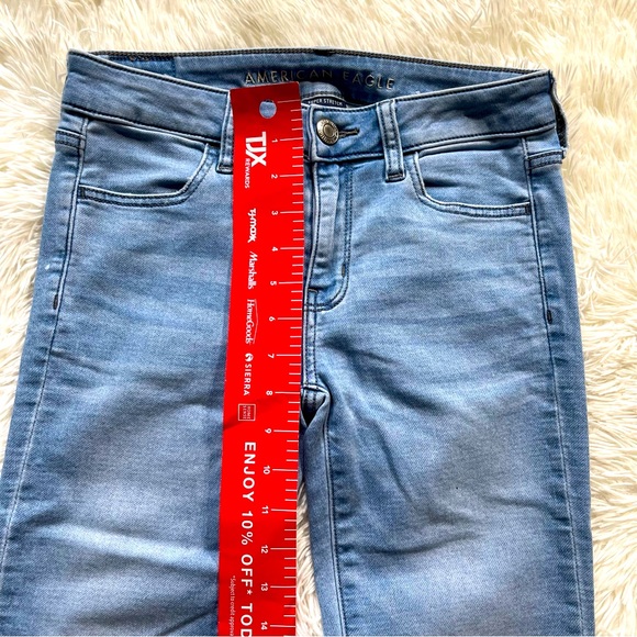American Eagle Light Wash Jeggings, Super Stretch, Size: 2, GUC! - Picture 9 of 11